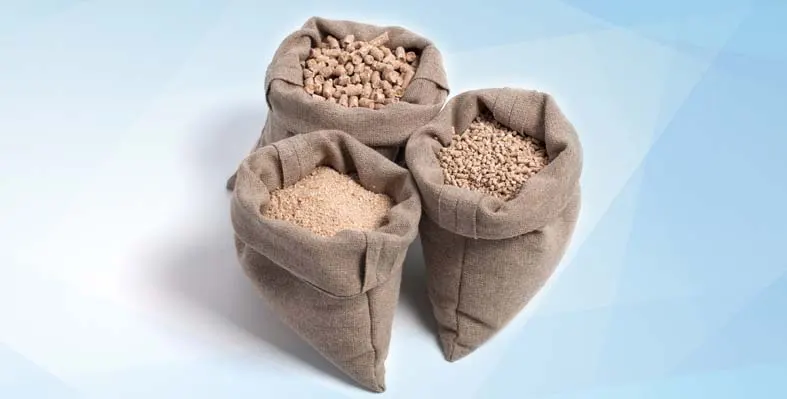 Three bags of fodder for livestock