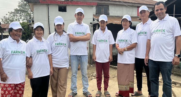 Bishnu Tamang with his family