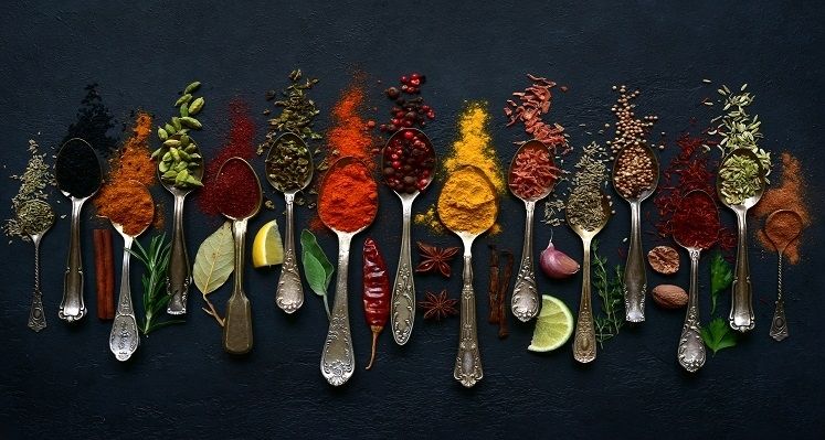 A variety of spices 