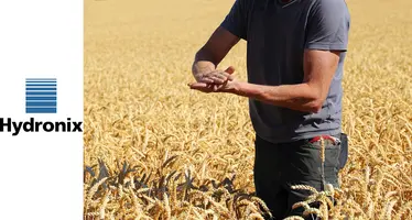 Picture of man in field of grain