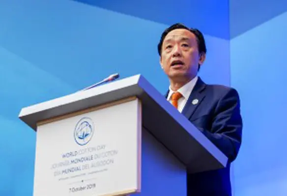 The director-general invited the private sector to work with FAO on supporting innovations and technologies. (Image source: World Trade Organization/Flickr)