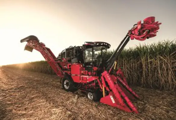 With 28 new features and improvements that came out of more than 18,000 hours of field-testing, Case IH provides a full range of harvesting equipment for all types of sugarcane cultivation. (Image source: Case IH)