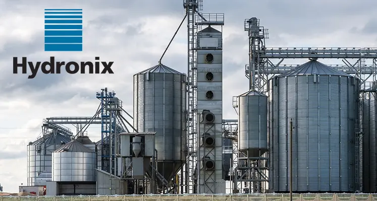 Hydronix sensors are used to measure the moisture of the material entering and exiting the dryer. (Image source: Hydronix) Hydronic grain drying