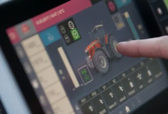 Machine data is collected and evaluated via MF Connect, which lets farmers monitor and optimise the use of their machines. (Image source: Massey Fergusson)