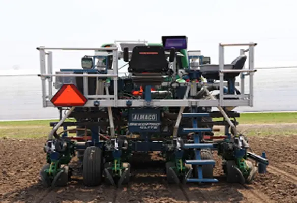 ALMACOs SeedPro Elite Research Planter delivers greater precision in planting, leading to better harvest data and faster advancement decisions. (Image source: ALMACO)